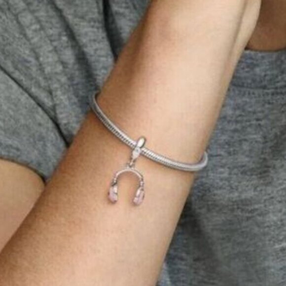 Pandora earphone strap pink Charm - Picture 3 of 3